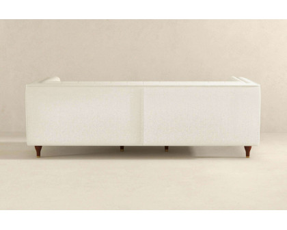 Ashcroft Evelyn Mid-Century Modern Boucle Luxury Chesterfield Sofa - White