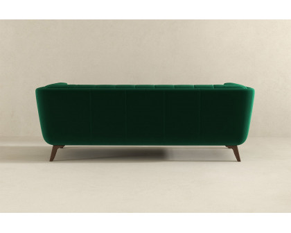 Ashcroft Addison Large Velvet Sofa - Green