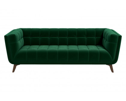 Ashcroft Addison Large Velvet Sofa - Green