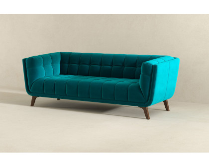 Ashcroft Addison Large Boucle Sofa - Teal