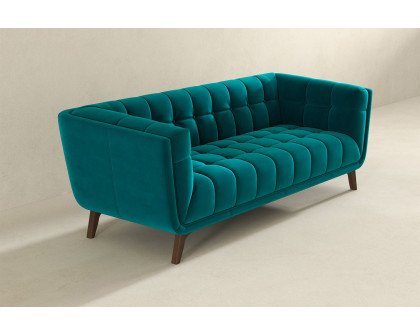 Ashcroft Addison Large Boucle Sofa - Teal