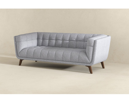 Ashcroft Addison Large Fabric Sofa - Light Gray