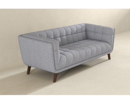 Ashcroft Addison Large Fabric Sofa - Light Gray