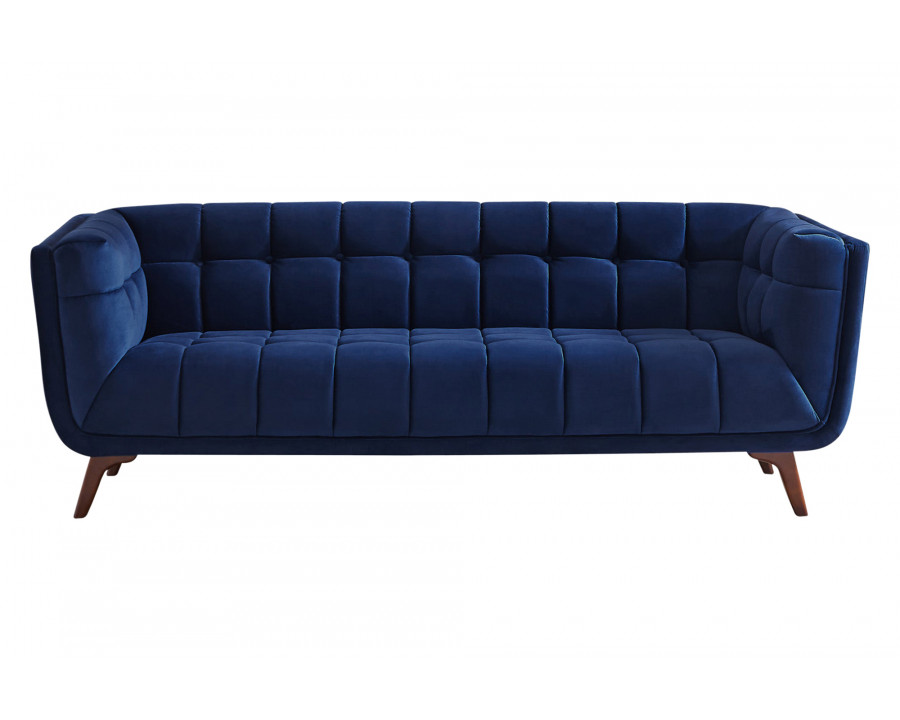 Ashcroft Addison Large Boucle Sofa - Dark Blue