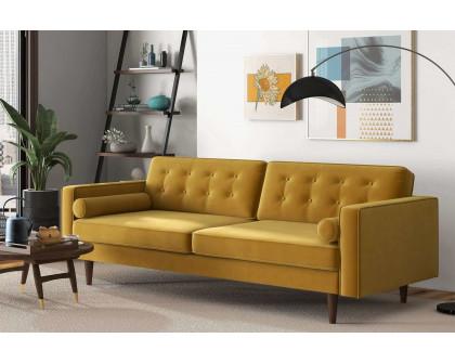 Ashcroft - Casey Mid-Century Modern Velvet Sofa