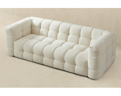 Ashcroft Morrison Boucle Sofa - Cream