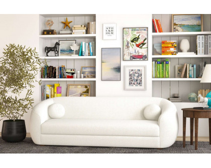 Ashcroft - Melinda Boucle Sofa in Cream