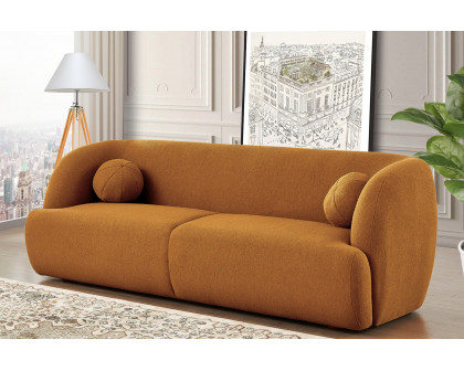 Ashcroft Anna French Boucle Sofa - Orange