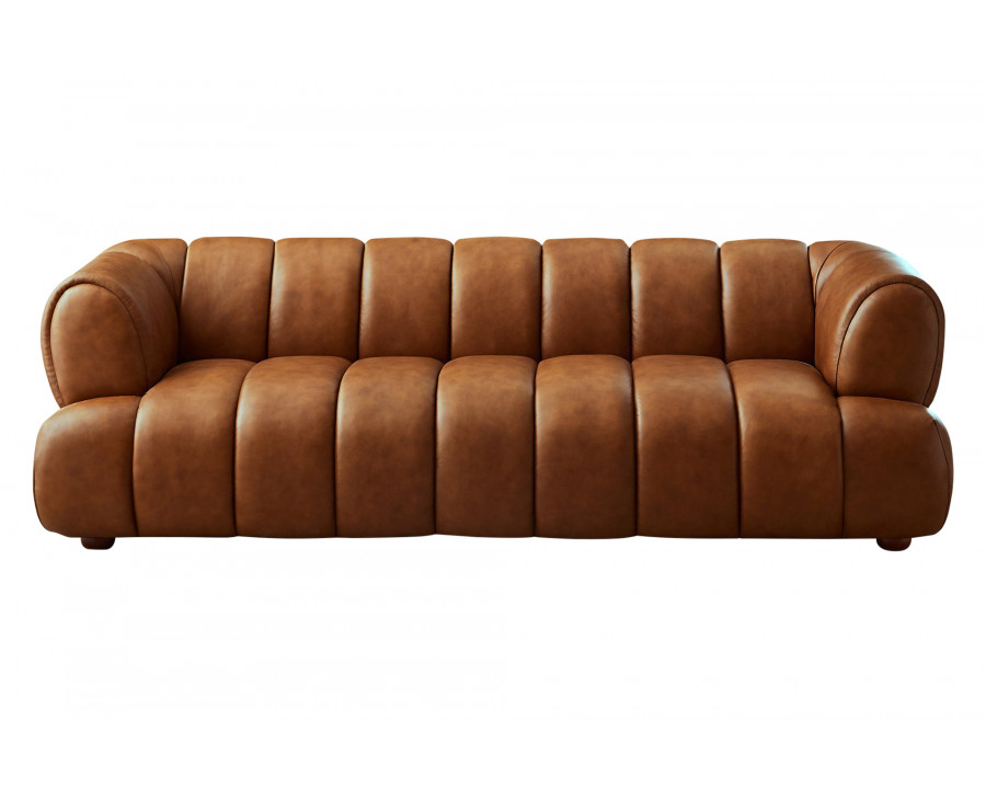 Ashcroft Jasmin 89.7" Upholstered Sofa - Tan