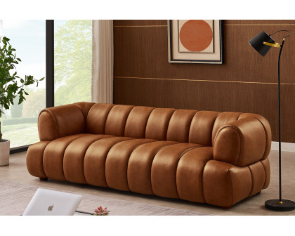 Ashcroft Jasmin 89.7" Upholstered Sofa - Tan