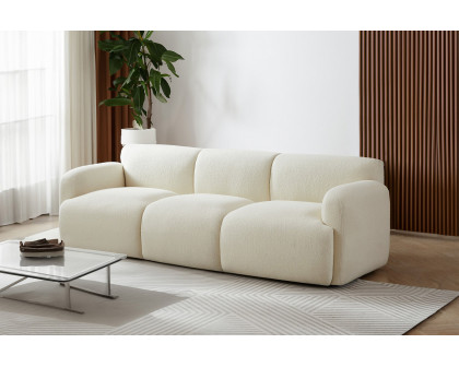 Ashcroft - Simone Boucle Sofa in Cream