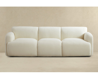 Ashcroft - Simone Boucle Sofa in Cream