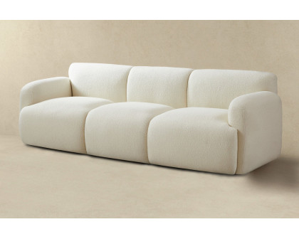 Ashcroft - Simone Boucle Sofa in Cream