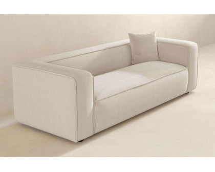 Ashcroft Marshall Modern Boucle Sofa - Cream