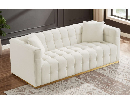 Ashcroft - Eleanor Boucle Sofa in Beige