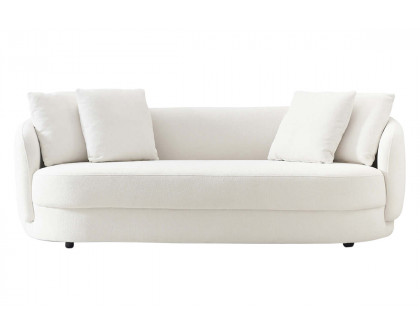 Ashcroft Dylan Modern French Boucle Sofa - Cream