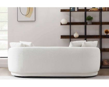 Ashcroft Dylan Modern French Boucle Sofa - Cream