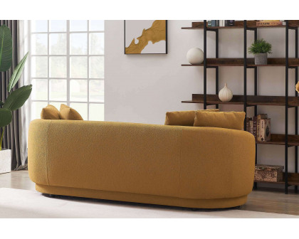 Ashcroft Dylan Modern French Boucle Sofa - Yellow