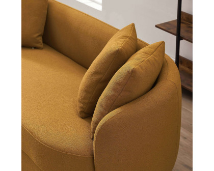 Ashcroft Dylan Modern French Boucle Sofa - Yellow