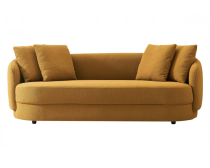 Ashcroft Dylan Modern French Boucle Sofa - Yellow