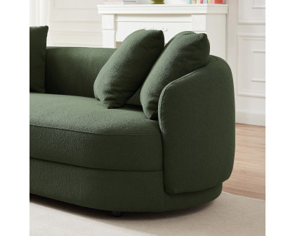 Ashcroft Dylan Modern French Boucle Sofa - Green