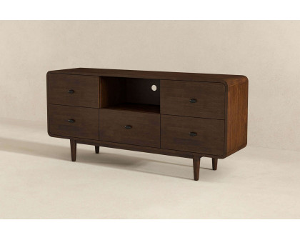 Ashcroft Alexa Mid-Century Modern Style TV Stand - Brown, 59"