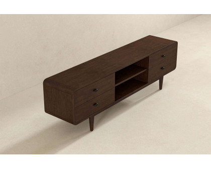 Ashcroft Alexa Mid-Century Modern Style TV Stand - Brown, 71"