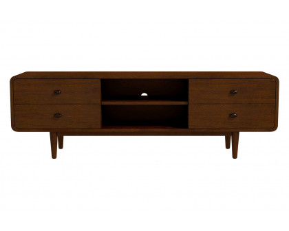 Ashcroft Alexa Mid-Century Modern Style TV Stand - Brown, 71"