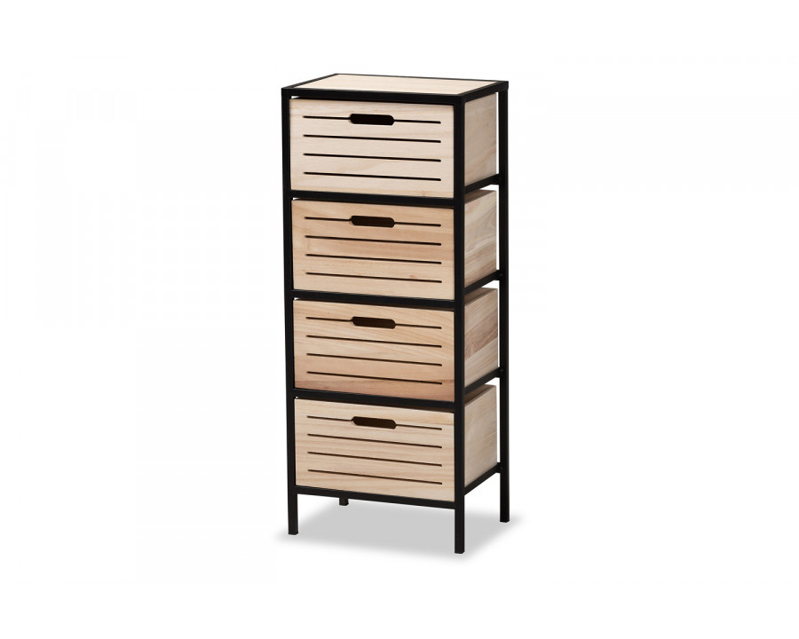 Baxton - Gelsey Modern 4-Drawer Storage Cabinet