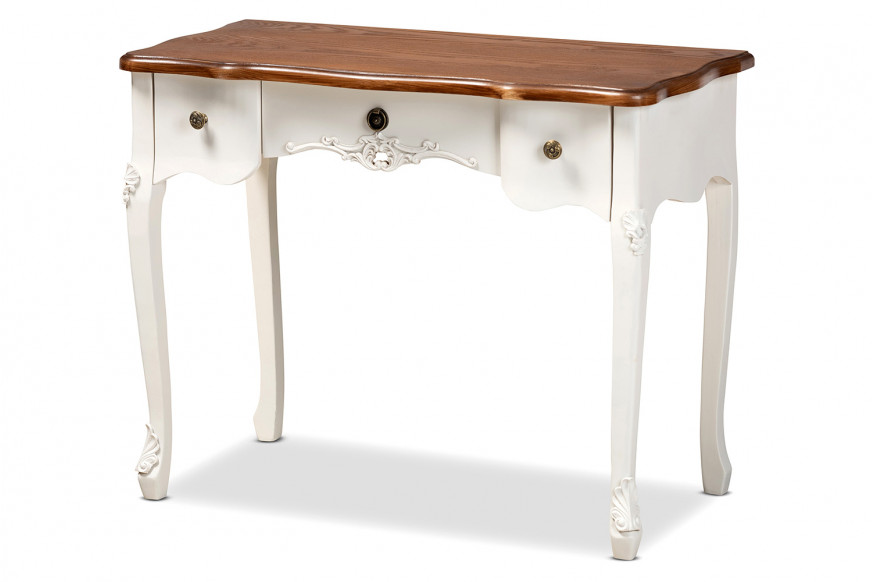 Baxton™ - Sophie Small 3-Drawer Wood Console Table