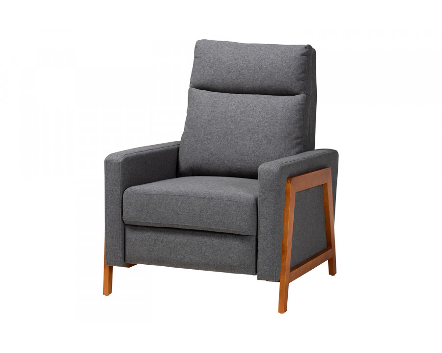 Baxton Halstein Mid-Century Modern Lounge Chair