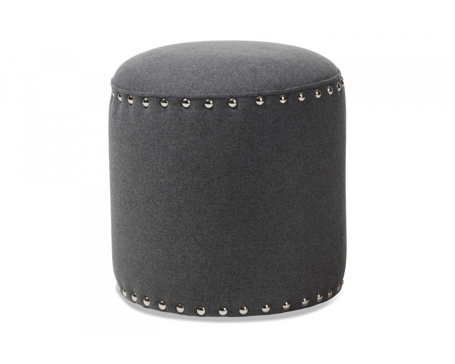 Baxton Rosine Modern Ottoman - Gray