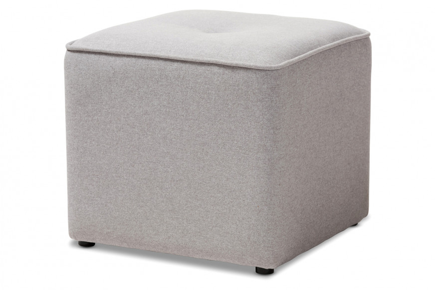 Baxton™ Corinne Modern Ottoman - Light Gray