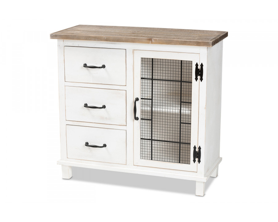 Baxton Faron 3-Drawer Storage Cabinet