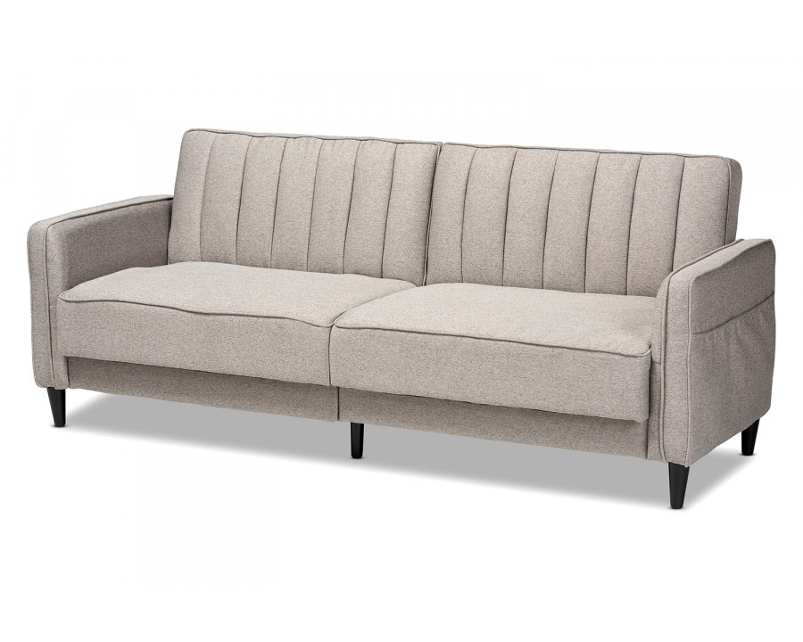 Baxton Colby Mid-Century Modern Sleeper Sofa