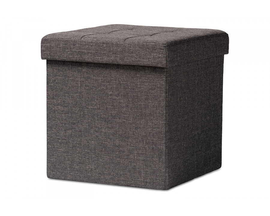 Baxton Palmer Modern Storage Ottoman