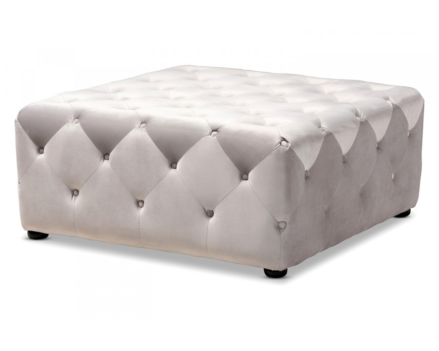 Baxton - Calvetti Modern Tufted Cocktail Ottoman