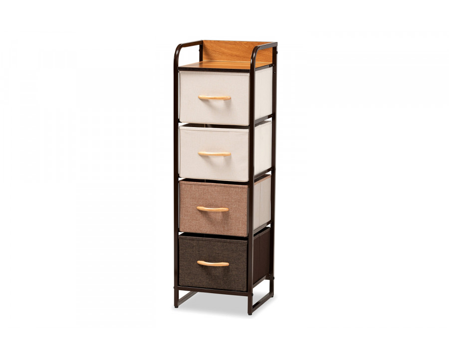 Baxton - Volkan Modern 4-Drawer Storage Cabinet