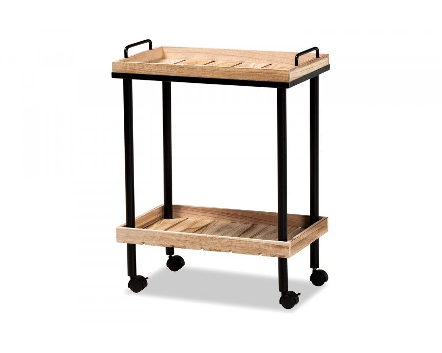 Baxton - Olinda Modern Kitchen Cart