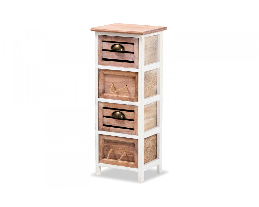 Baxton - Palta Modern 4-Drawer Storage Unit