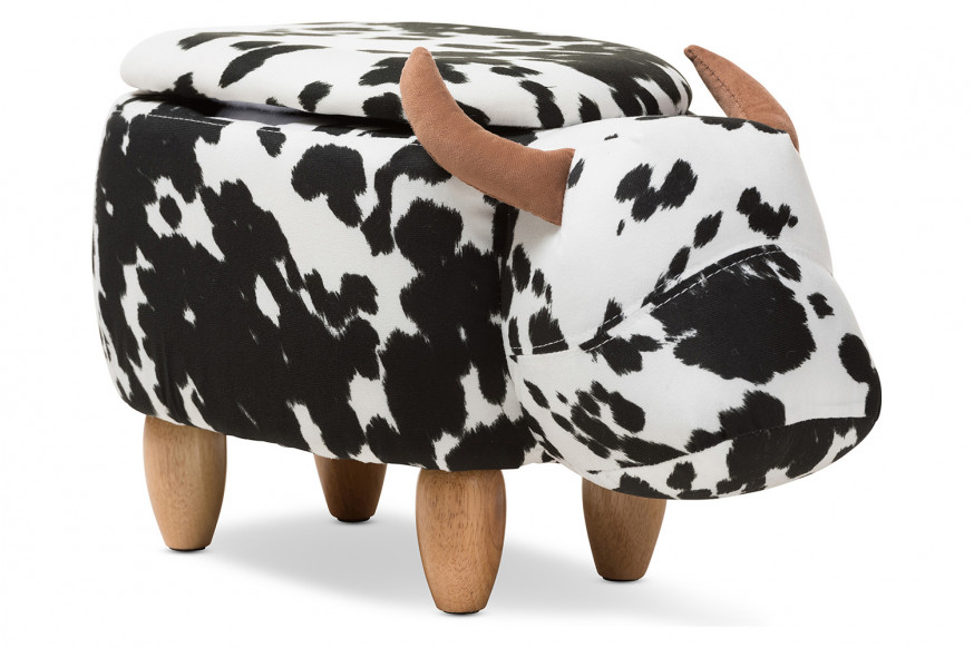 Baxton™ - Mignonne Contemporary Buffalo Storage Ottoman