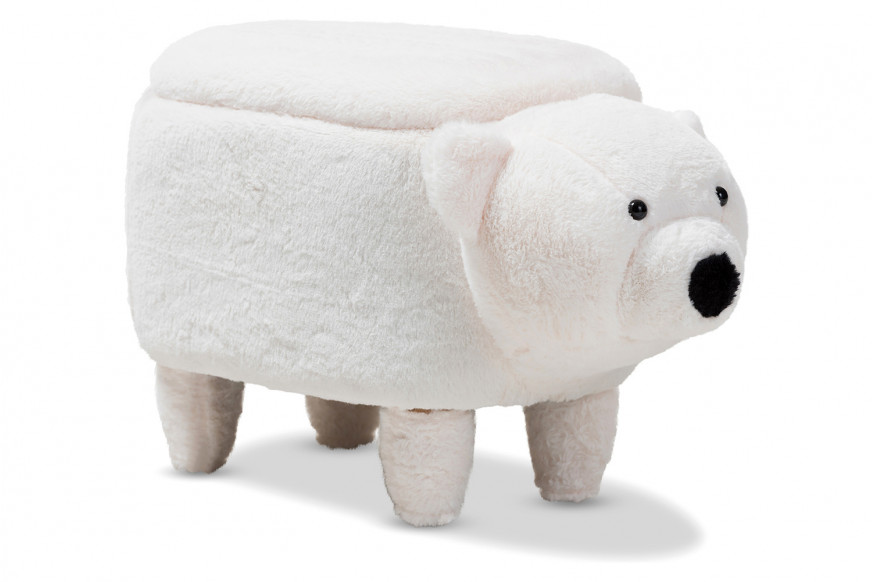 Baxton™ - Bjorn Contemporary Bear Storage Ottoman