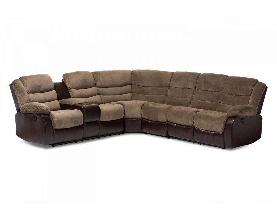 Baxton Robinson Modern 7-Piece Sectional Sofa