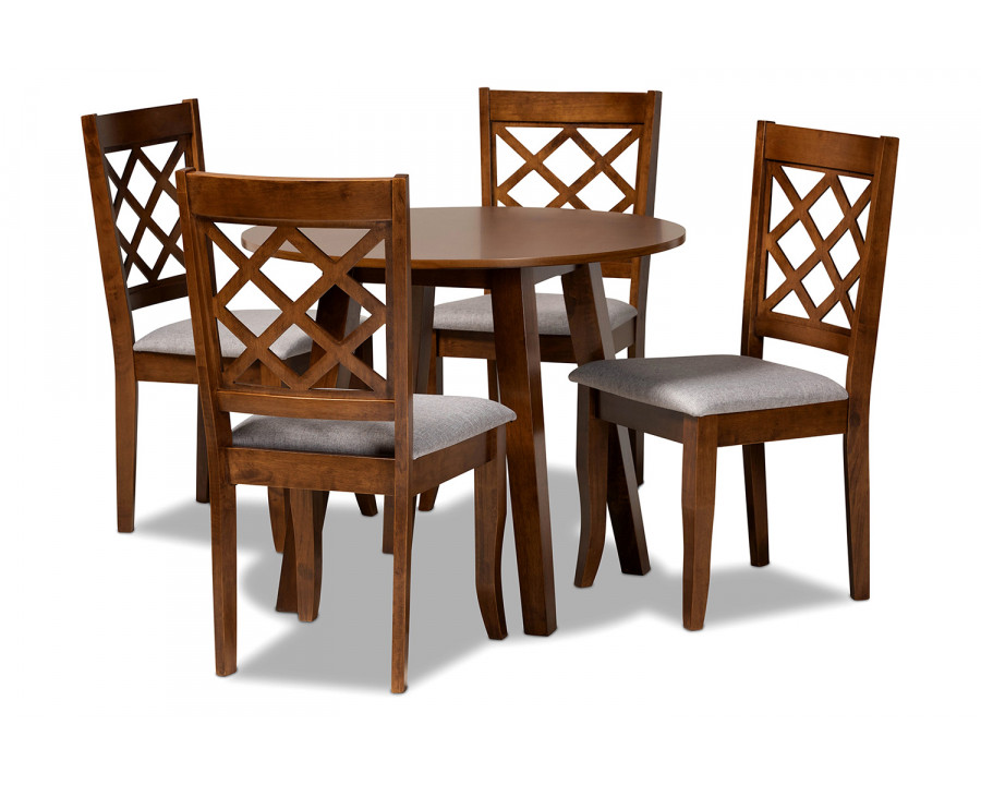 Baxton Adara Modern 5-Piece Dining Set