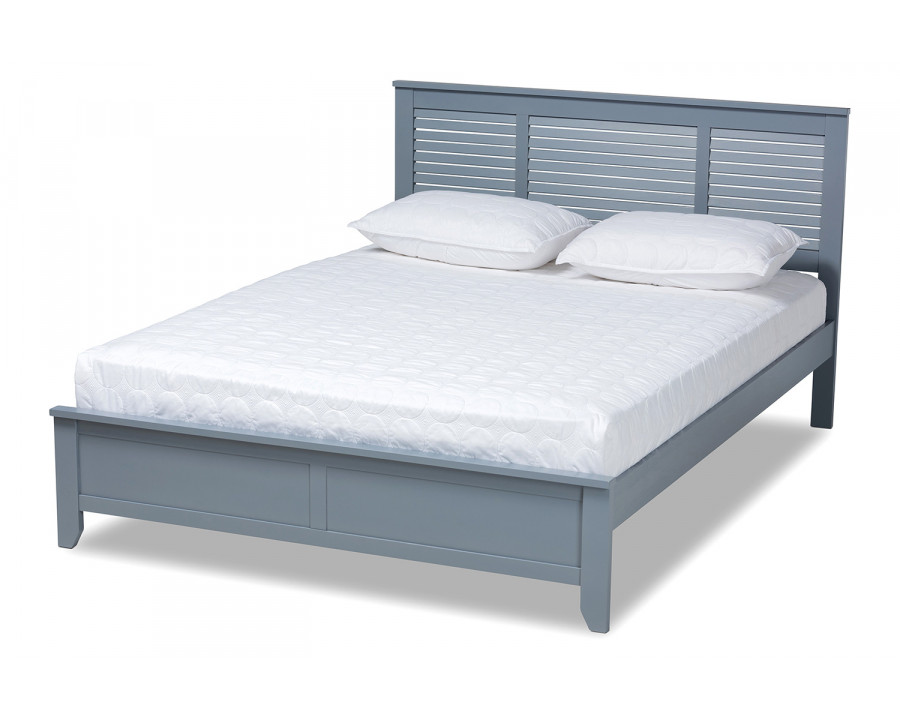 Baxton Adela Modern Full Size Platform Bed - Full Size