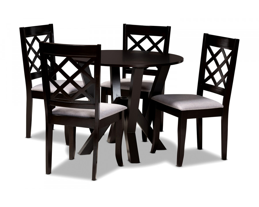 Baxton - Adina Modern 5-Piece Dining Set