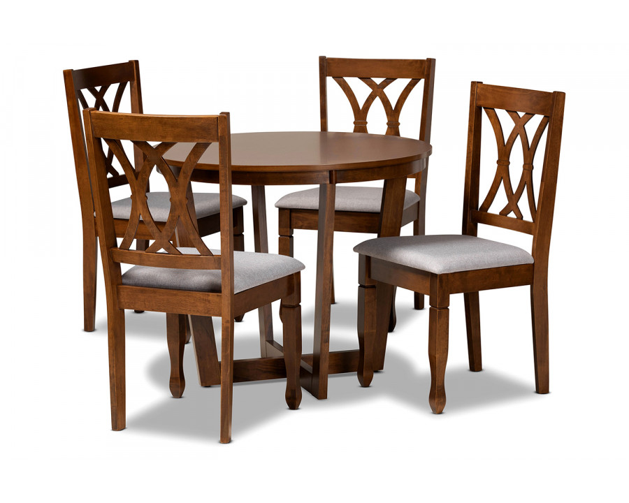 Baxton Aggie Modern 5-Piece Dining Set