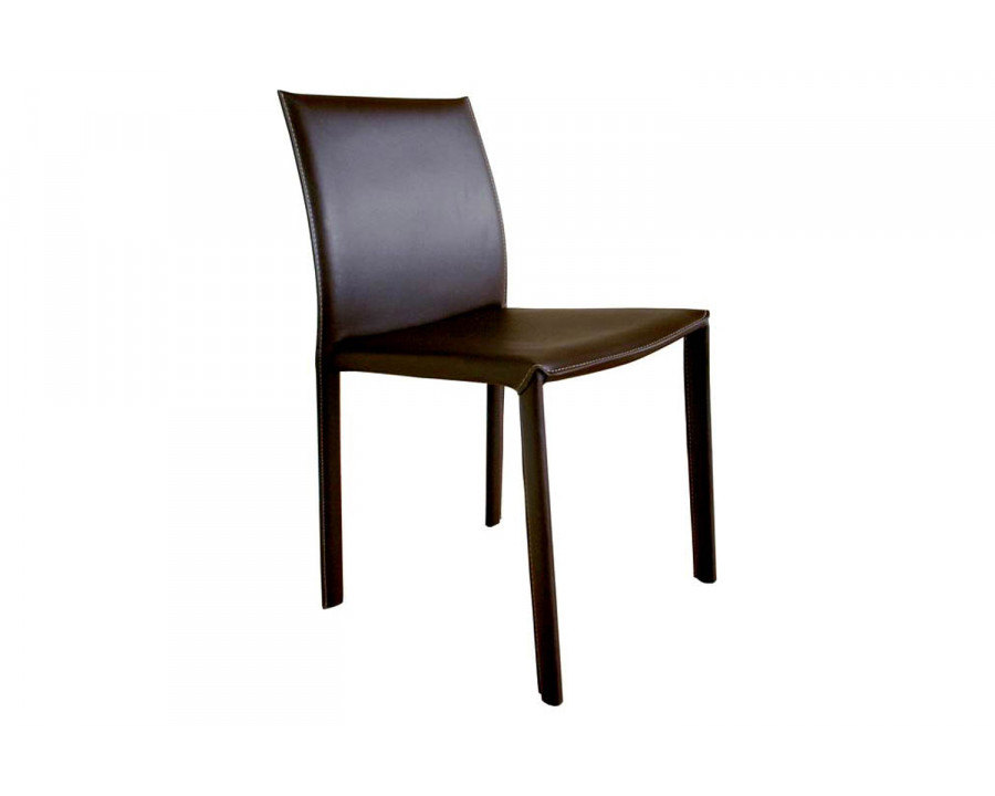 Baxton Dining Chair-Brown