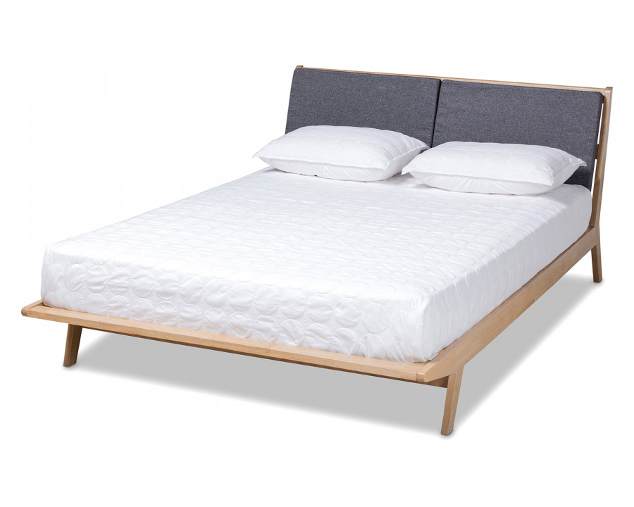 Baxton Emile Modern Platform Bed - King Size