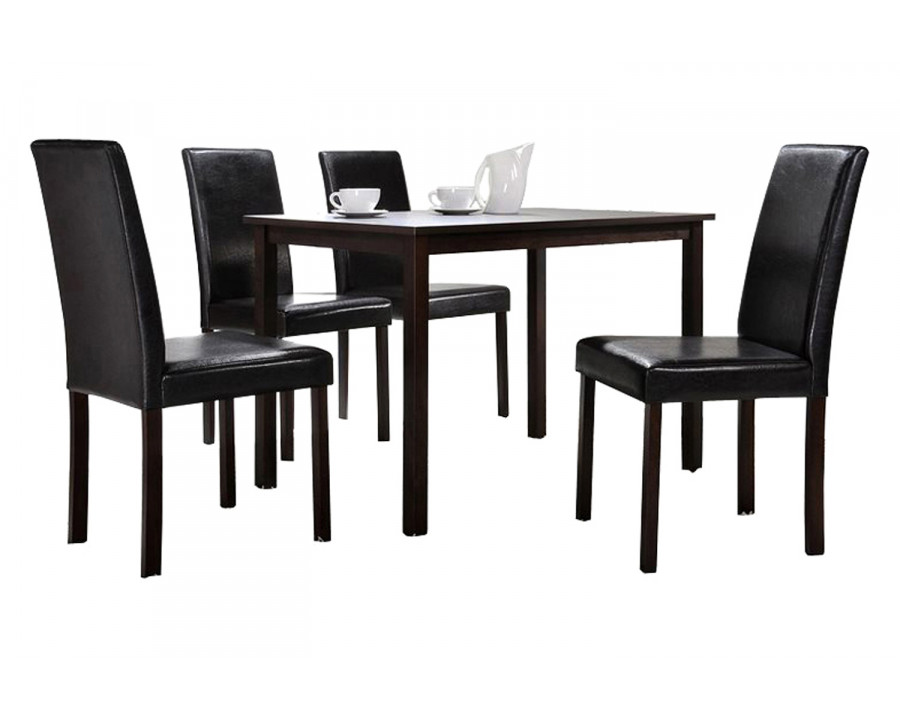 Baxton Andrew 5-Piece Modern Dining Set